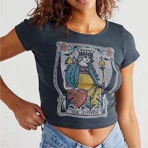 Daydreamer Empress Ribbed Baby Tee, Size  Large